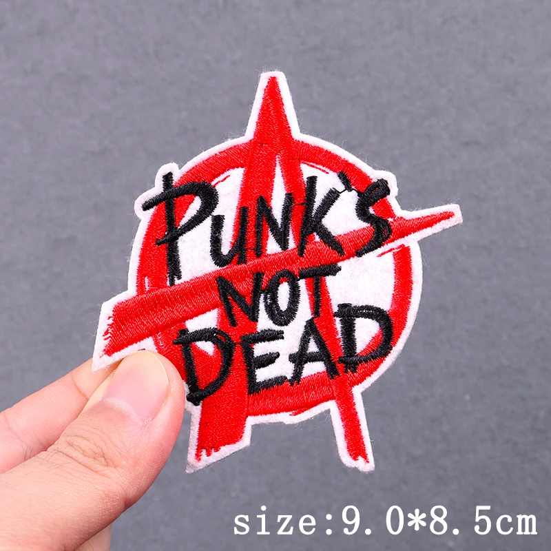 Parche bordado punk con animal – Termoadhesivo para ropa urbana - imagen 3