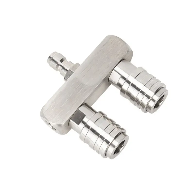 A76X-Pressure Washer Nozzle Twin Stainless Steel Dual Power Washer Nozzle Tip 1/4
