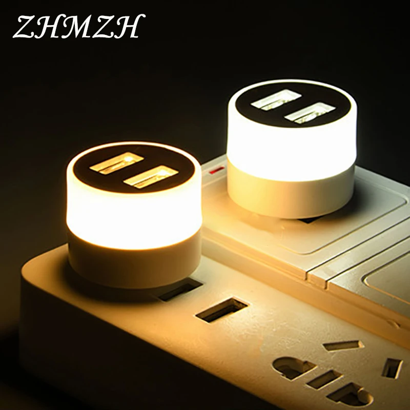 10Pcs/Lot DC5V USB LED Night Lamp 2835LED White &Warm White 0.6W Mini Book Lamps Eye Protection USB Splitter USB Extender