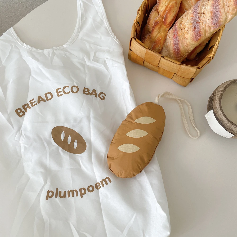 Foldable Bread Shaped Bag High Capacity Reusable Shopping Bags For Outdoor Shopping
