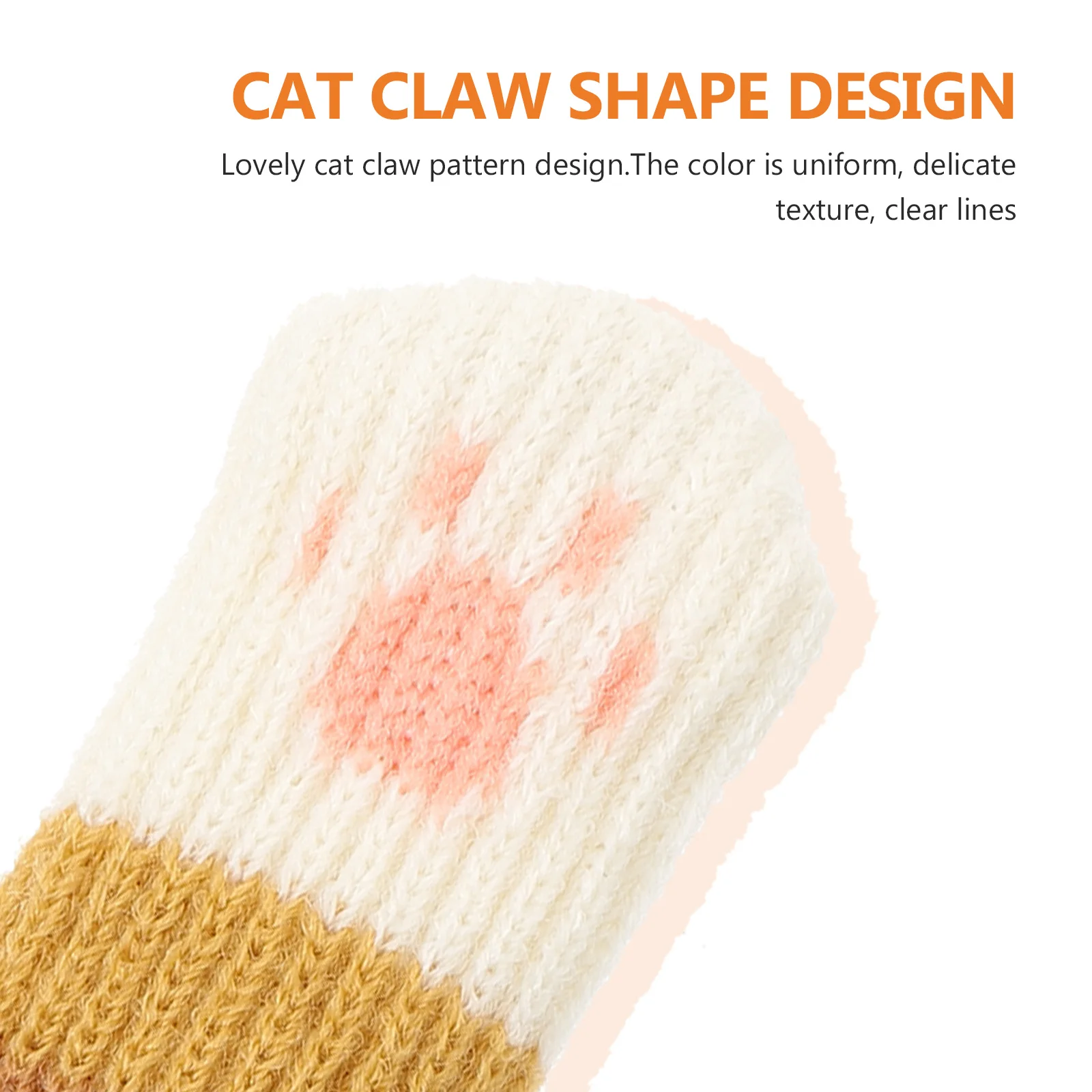 

6Pcs Door Handle Protective Cover Lovely Knitted Anti-Collision for Baby Wall Protection Door Knob Protector