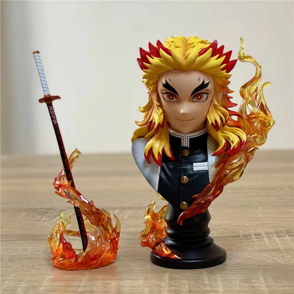 Pogromca demonów Kimetsu No Yaiba GK figura Rengoku Kyoujurou PVC 1/4 zabawki figurkowe figurki lalki Model figurki Anime