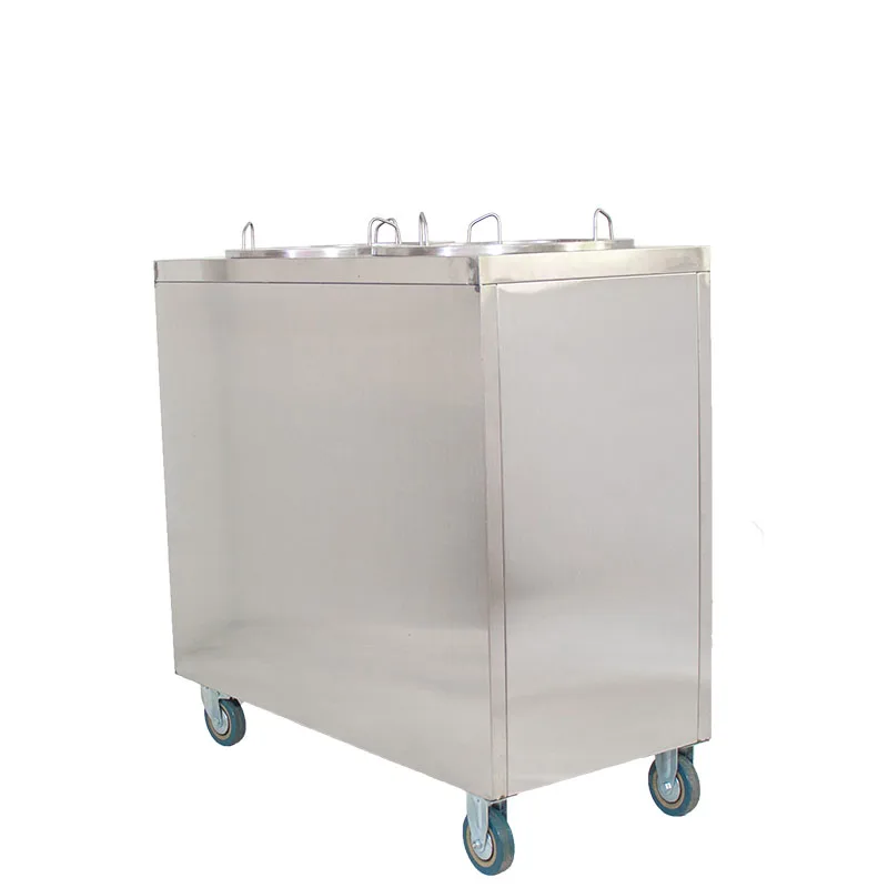 Zagęszczony podgrzewacz do naczyń pojedynczy klosz ze stali nierdzewnej podgrzewacz do naczyń z podwójną głowicą zatrzymywanie ciepła podgrzewacz do naczyń samochodowych Malatang