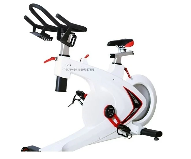 Fitness Strength Training Indoor Cardio Stationary White Color Spinning Bike Cardio Training Gym Bike With Flywheel for Gym