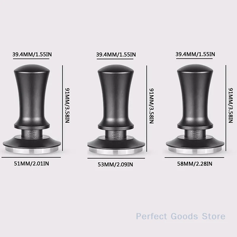 

Well-Crafted Barista-Grade Espresso Tamper for Delonghi Machines - 51mm 53mm 58mm Coffee Tamper
