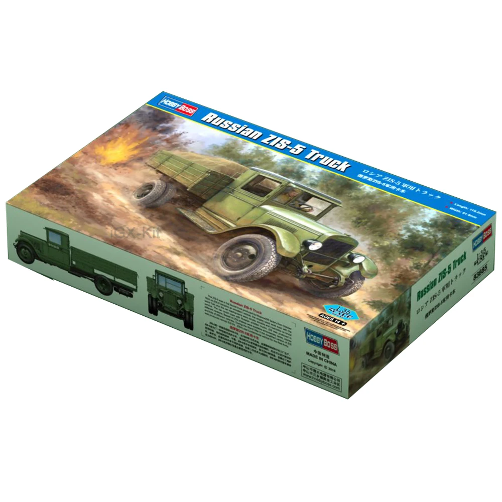 Hobbyboss 83885 1/35 Scale  Russian Zis5 Zis-5 Truck Armor Vehicle Car  Hobby Craft Toy Plastic Model Building Kit