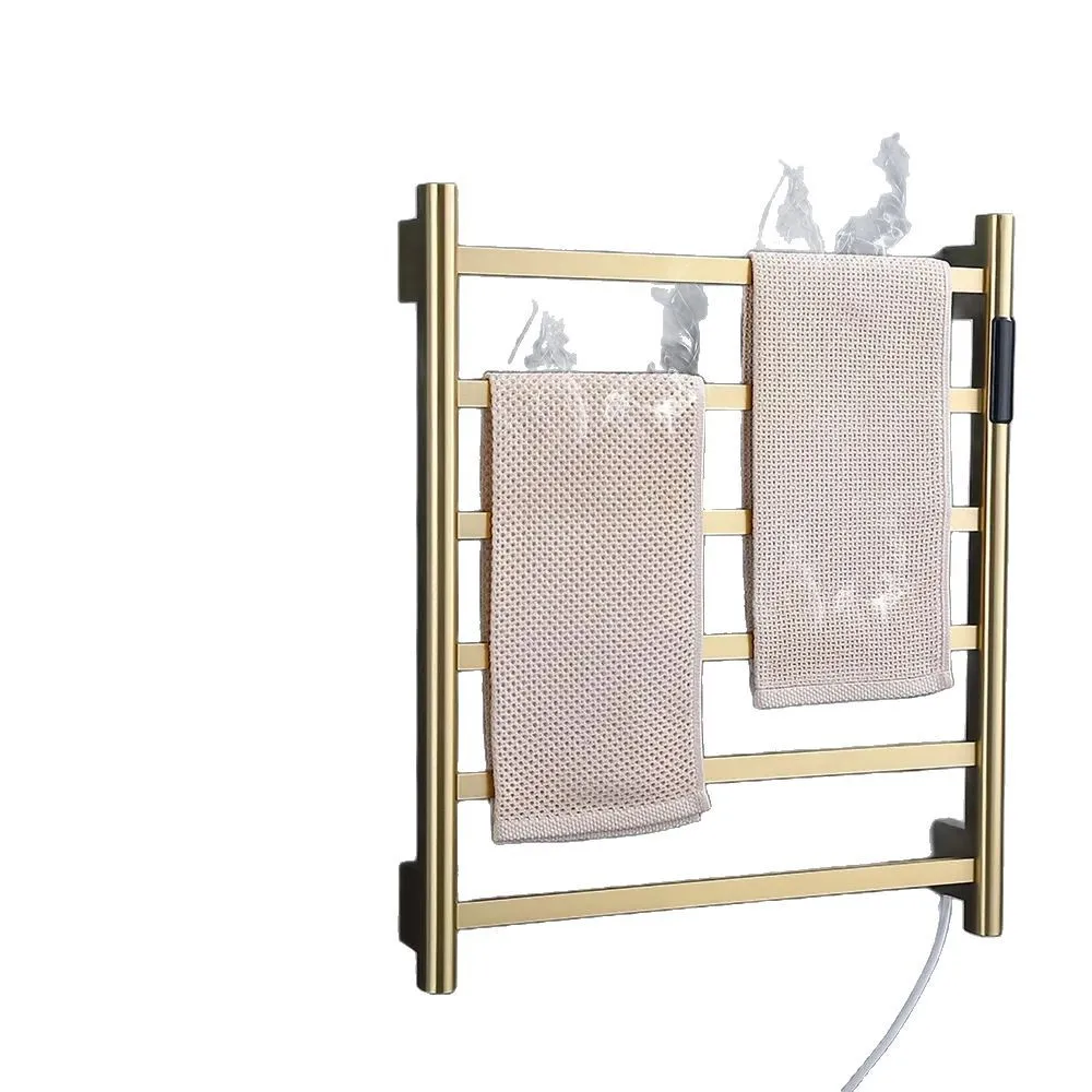 Rak Penghangat Handuk Listrik Serat Karbon Pengering Cepat untuk Kamar Mandi dari Baja Tahan Karat