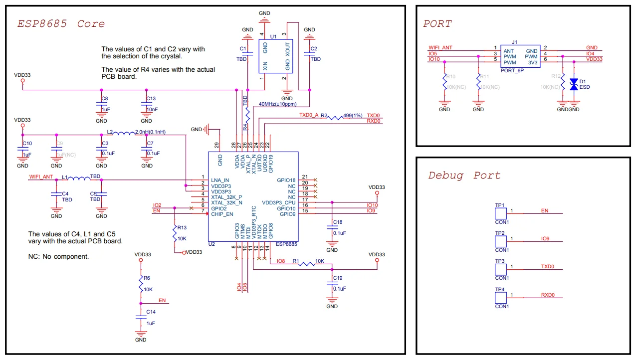 ESP8685-WROOM-07 Module 2.4GHz Wi-Fi/Bluetooth 5 Mini Module