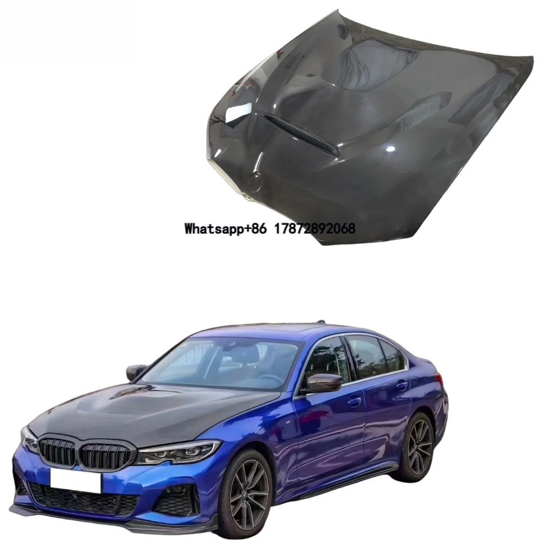 

Real High Quality Carbon Fiber GTS Style Carbon Fiber Engine Hood Suitable for 3 Series G20 G28 M340i M320i M330i 2019-2023