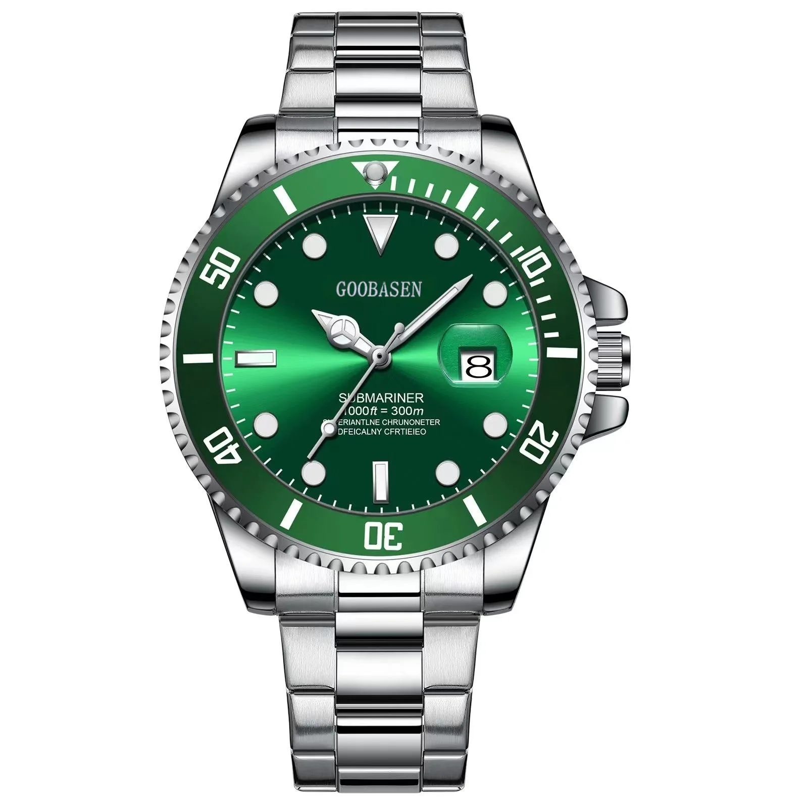 

Men's Skeleton Quartz Mechanical-Style Watch with Night Light and Calendar, Water-Resistant