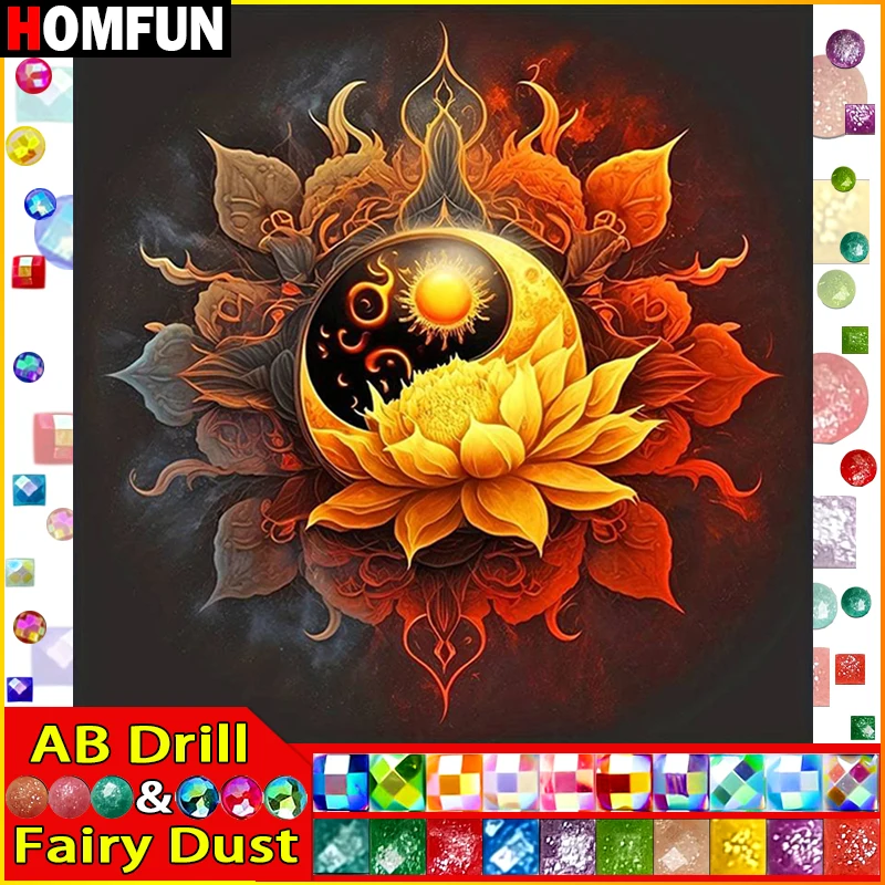 HOMFUN Fairy Dust AB Full diamond Painting 