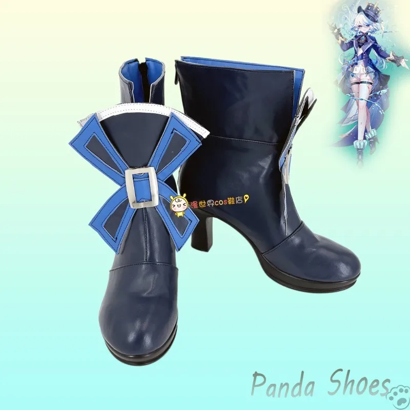 Furina Genshinimpact Cosplay Shoes Anime Game Cos Game Furina Cosplay Costume Prop Shoes for Con Halloween Party