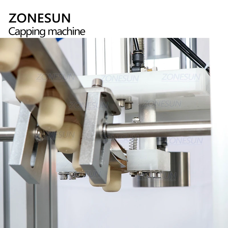 ZONESUN التلقائي ويسكي الفودكا النبيذ الزجاجة الخشبية الفلين الضغط السد آلة الختم مع غطاء المغذية