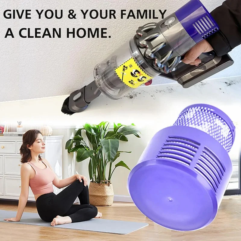 ABBK-Replacement Hepa Filter For Dyson SV12, V10 Cyclone Series, V10 Absolute, V10 Animal, V10 Total Clean Vacuum Parts