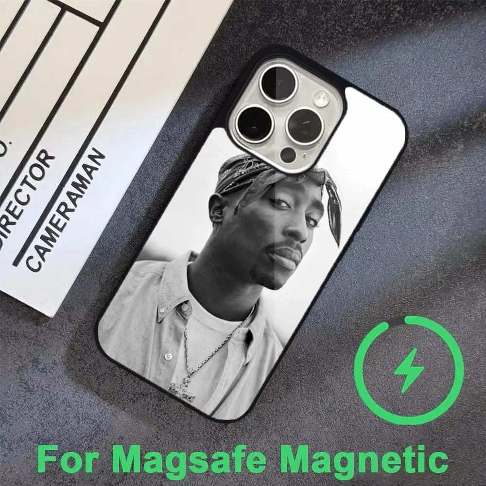 Rapper 2Pac T-Tupac Phone Case  For iPhone 16,15,14,13,12,11,Pro,Max,Plus,Mini, Magsafe,Magnetic Wireless Charging Case