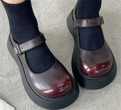 Japanese Jk Small Leather Shoes College Style Big Head Doll Princess Shoes Lolita Retro Mary Jane Women's Shoes Cosplay Cos