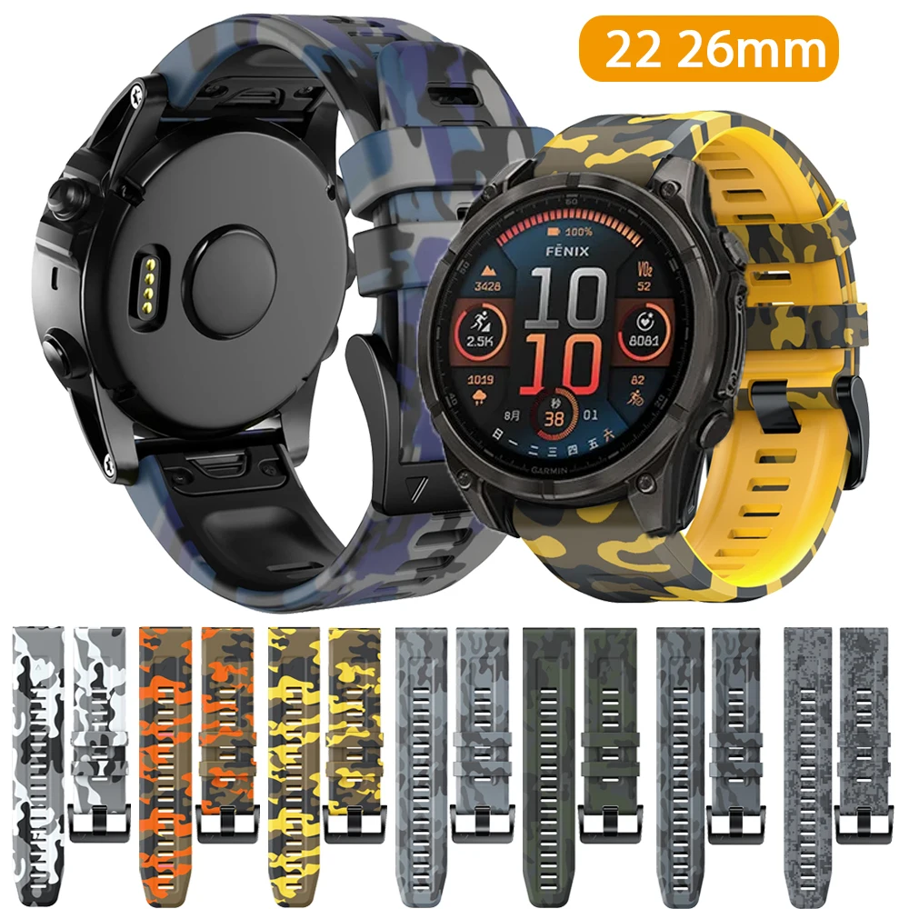 Tali Jam Tangan silikon สำหรับ Garmin Fenix 8 E 47 51มม. 7X 7 6 6X 5 5X plus/epix Pro Gen ENDURO 2 3 935สร้อยข้อมือ MK2 QuickFit