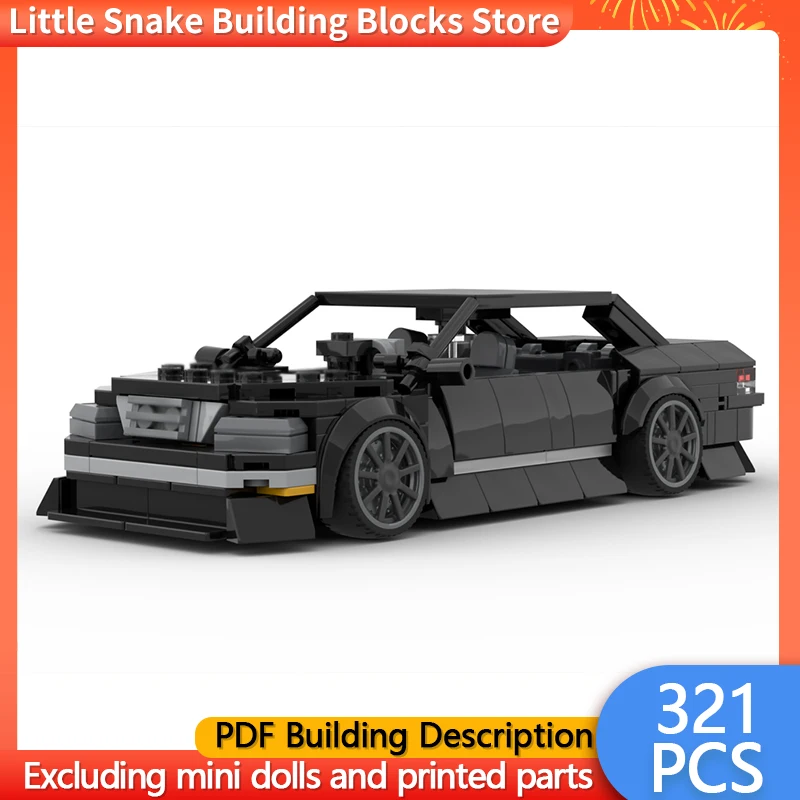Speed Hypercar Model MOC Building Bricks JZX100 Mark II Sports Sedan Modular Technology Gifts Holiday Assemble Children Toy Suit