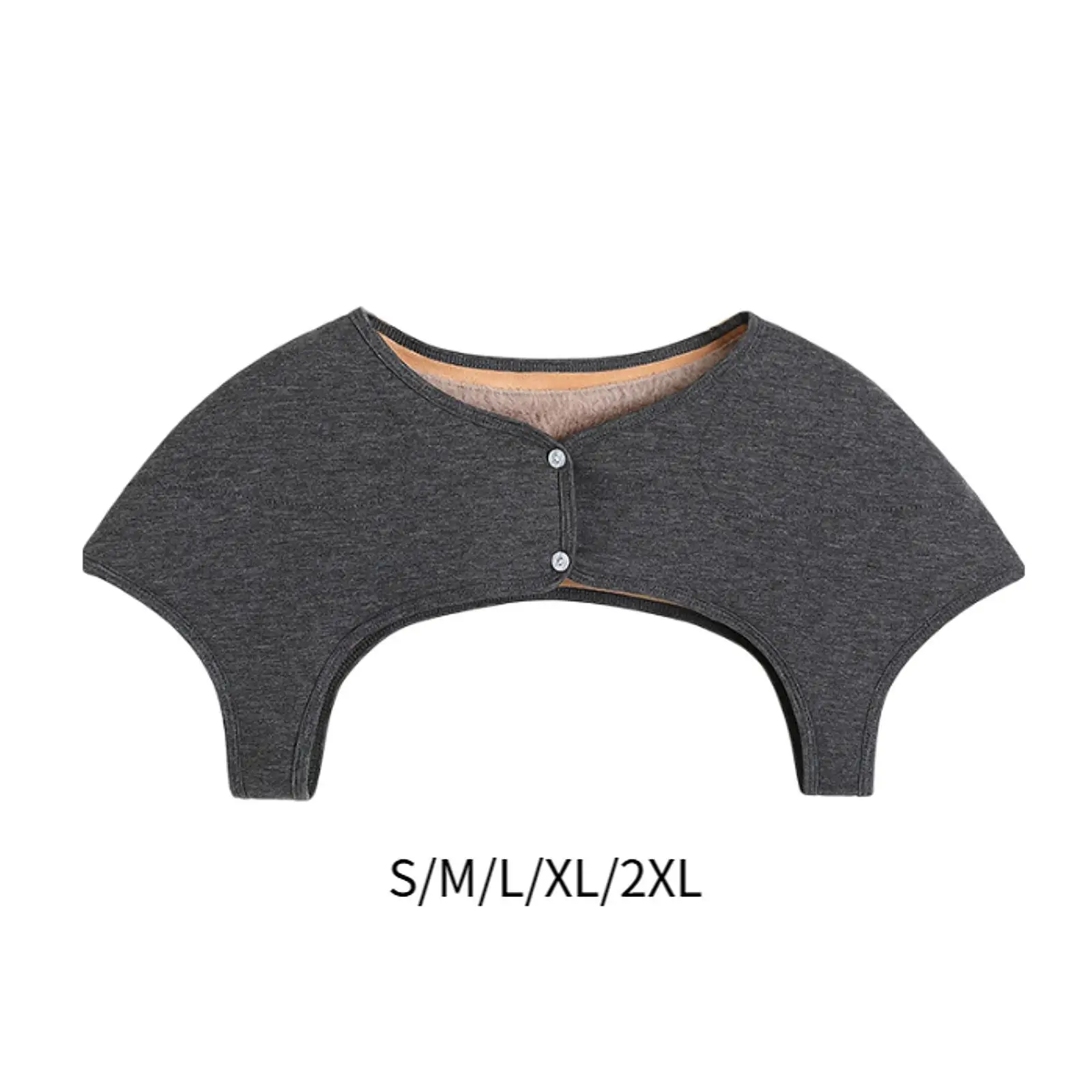 قطعة واحدة من أدفأ الكتف الحراري للشتاء، لفافة تدفئة الكتف، ياقة مزيفة، حماية لفافة الكتف الدافئة للنساء والرجال والفتيات المسنات #6