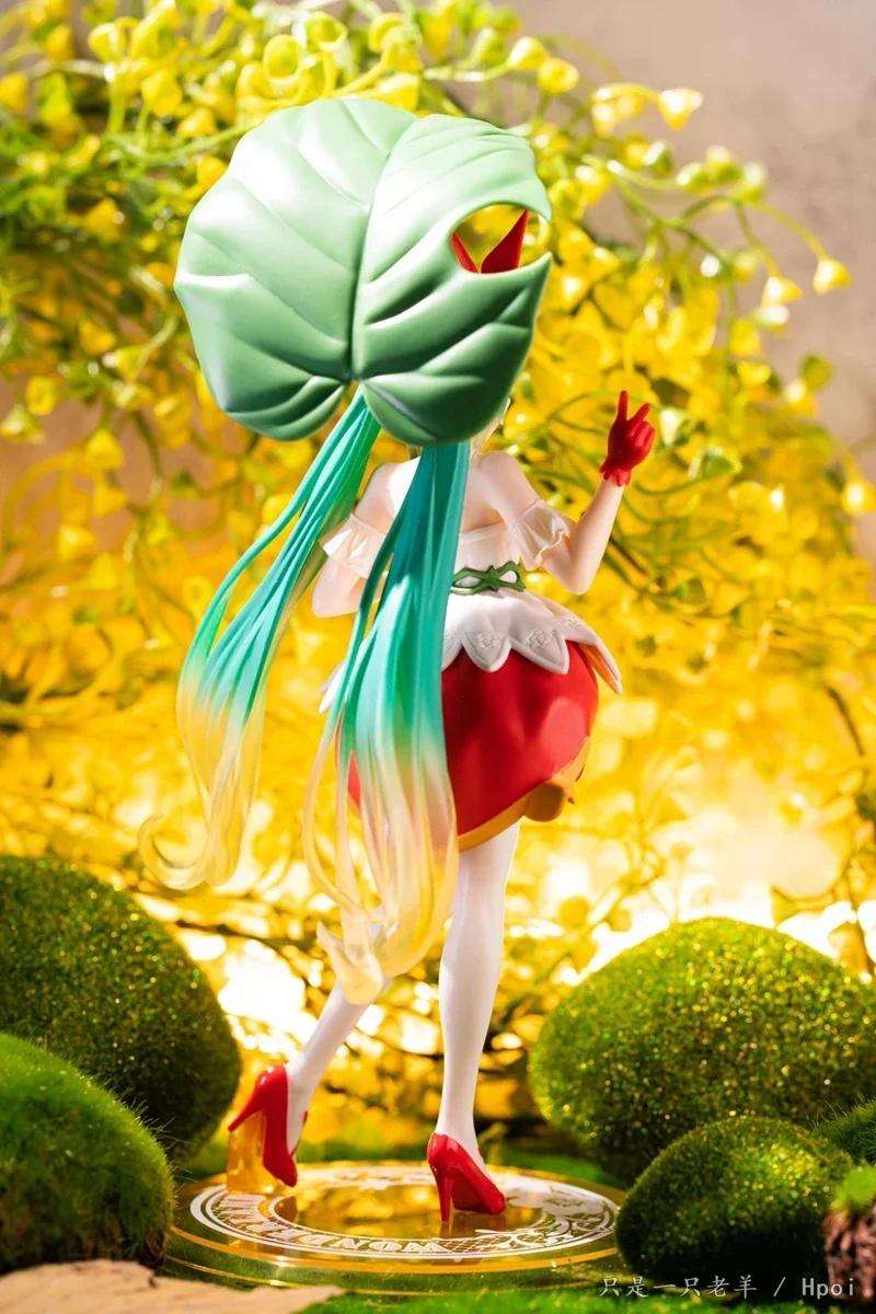 Hatsune Miku Anime Figure, Kawaii, Polegarzinha, Vocaloid Wonderland, Action Figure em PVC, Coleção Boneca Modelo, Brinquedos Enfeites, Presente, 21cm