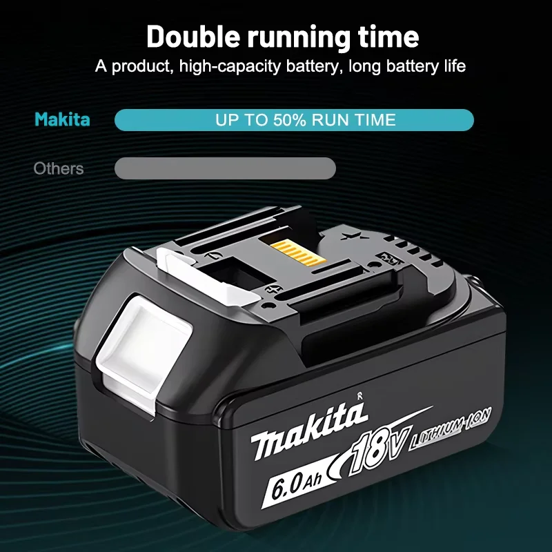 100% Original Makita 18V Rechargeable Battery, Makita 18V Electric Drill Impact Drill Angle Grinder BL1860 Bl1830，Bl1850，LXT