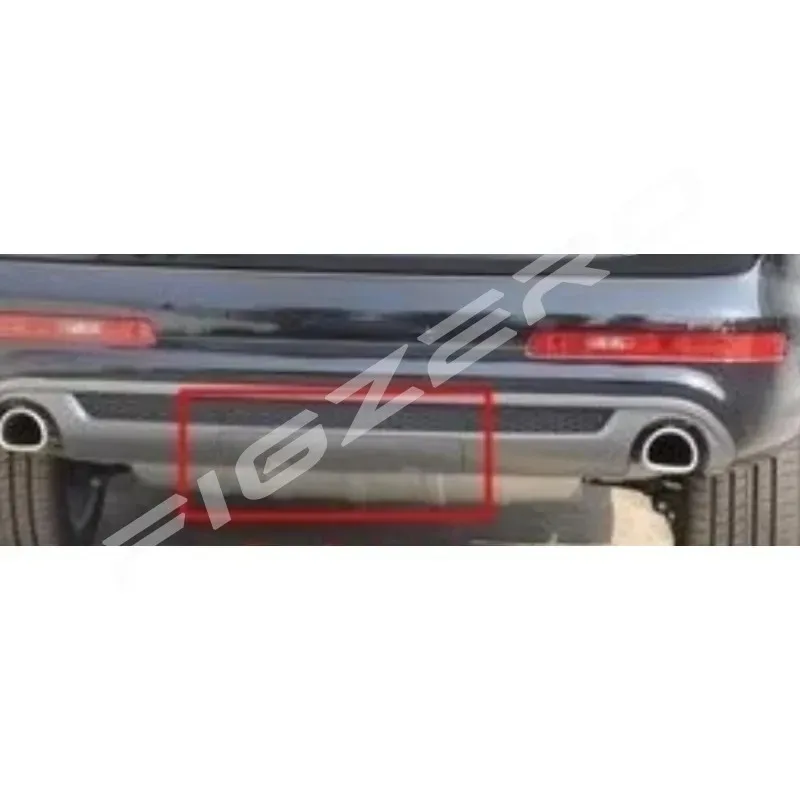 Rear Trailer Center Cover Plate Bumper Bar Protective Trim Cap Panel Towing Hitch Covers for Audi Q7 S Line 2010 2011 2012-2015