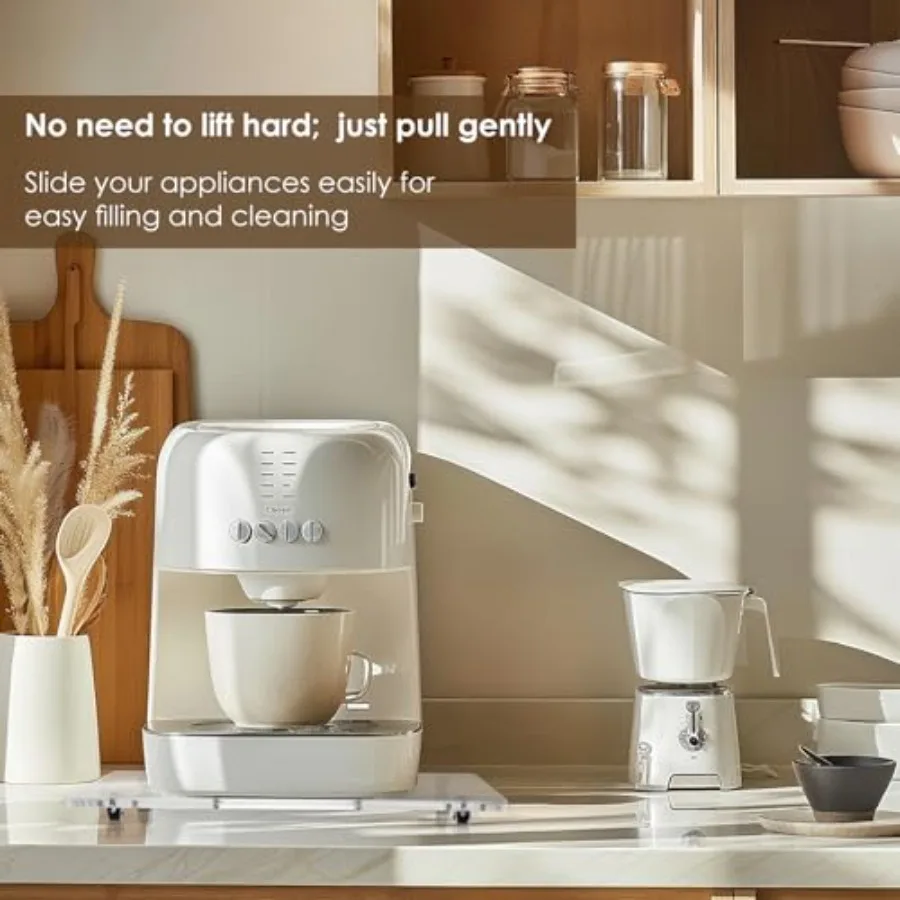 Appliance Sliders for Kitchen appliances Sliding Tray for Coffee Maker Espresso Machines Mixers Sturdy Kitchen Aid Sliders for