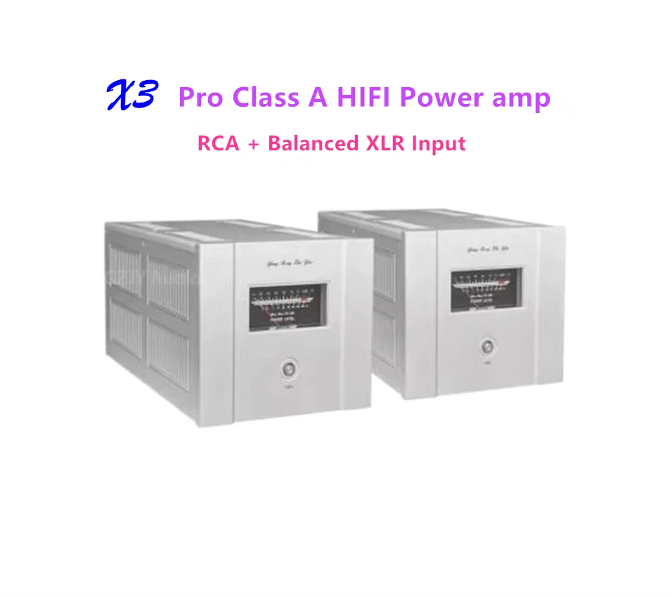 

X3Pro Split 100W*2(8Ω)Class A High Power Amplifier Balanced XLR RCA Power Amplifier Audio