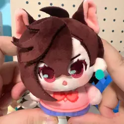 Anime Dandadan Plush Toys Okarun And Ayase Cute Soft Stuffed Plush Small Pendant Keychain Plush Doll Kid Birthday Christmas Gift