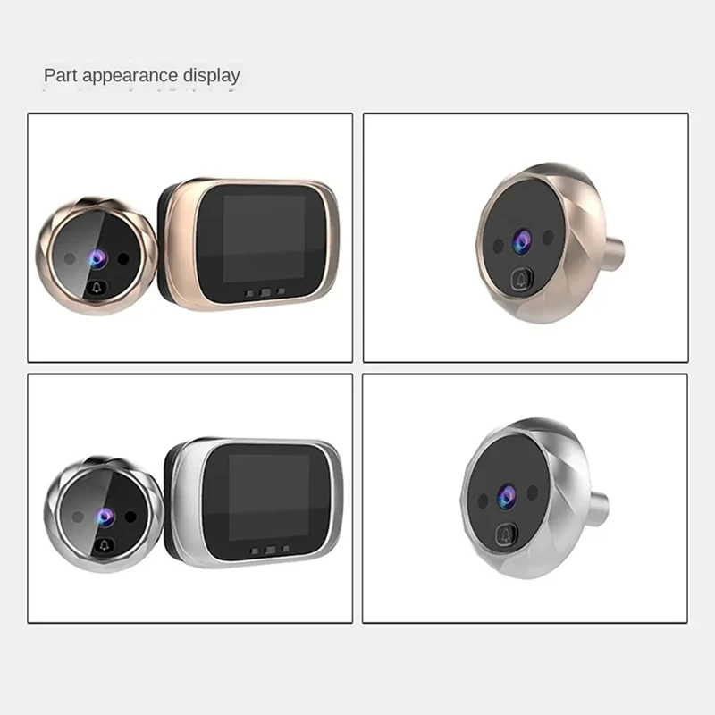 Hot TTKK Digital LCD 2.8Inch Video Doorbell Peephole Viewer Door Eye Monitoring Camera 90 Degree Doorbell Motion Detection Eye