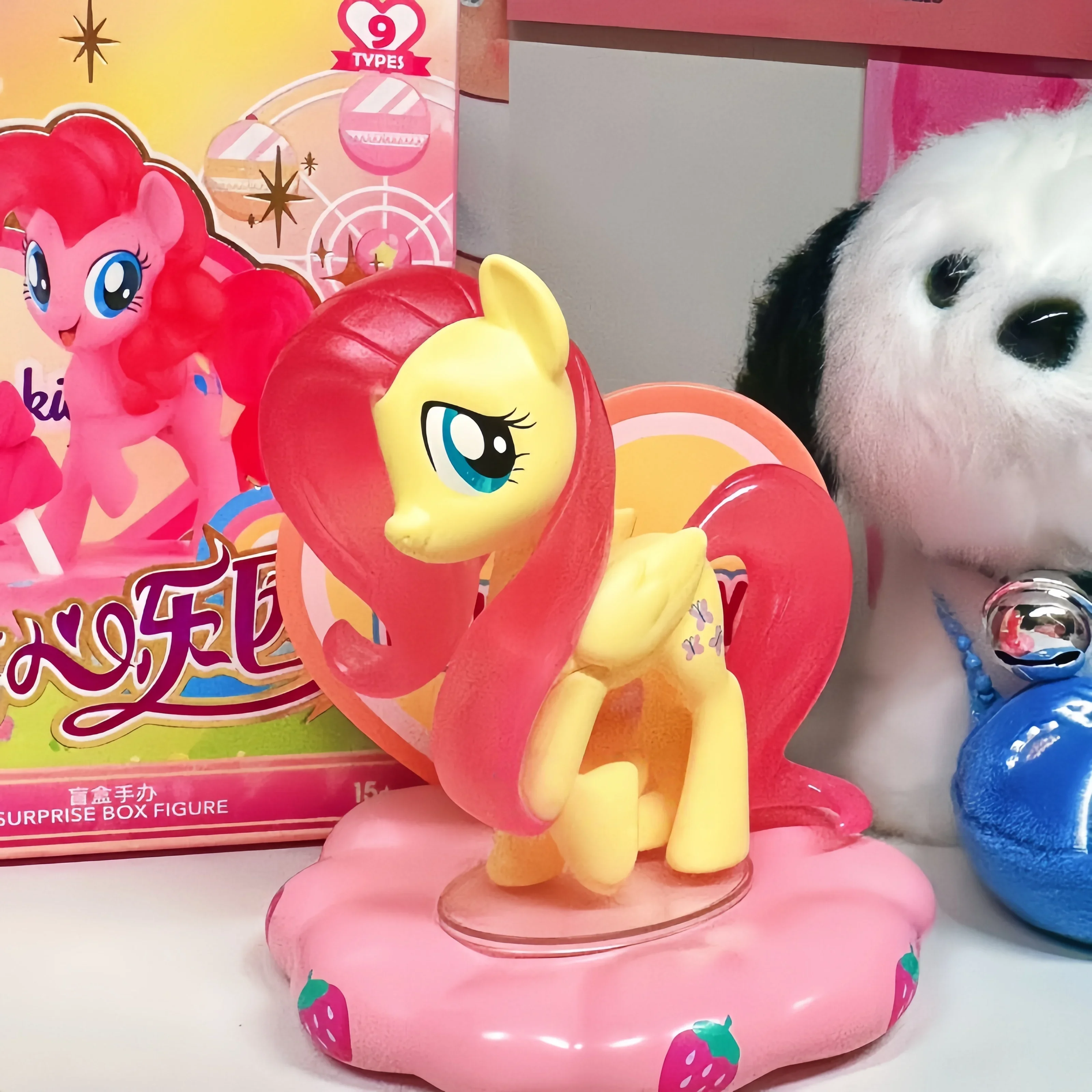 MINISO Little Pony Sweetheart Paradise Series Blind Box Toys Pink Pie Rarity Apple Jake Fluttershy Modello regalo sorpreso