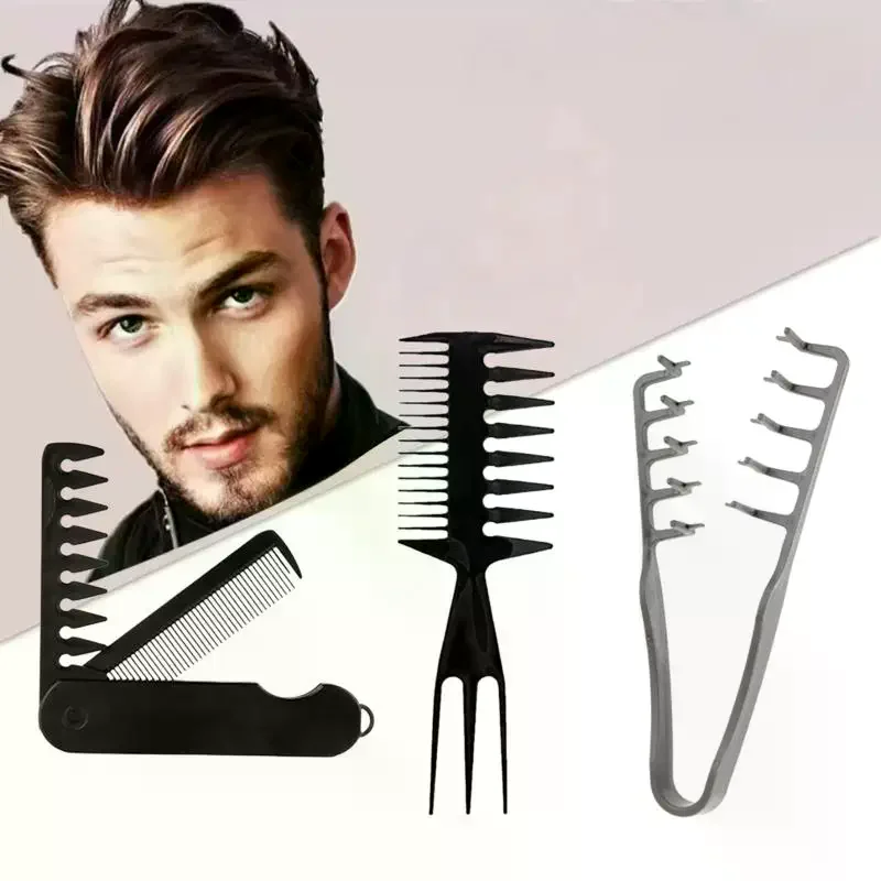 3Pcs Hair Styling Comb Kit Men Women Instant Volume Texture Comb For All Hair Types Voluminous Wide-Toothed Anti Static Comb