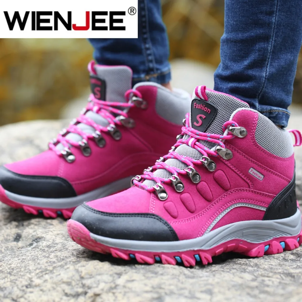 

Уличная альпинистская обувь, модные женские износостойкие походные кроссовки, удобная противоскользящая охотничья спортивная прогулочная обувь