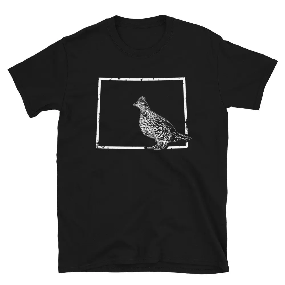 Birdwatching Wyoming Ruffed Grouse T Shirt Birding Bird Watching