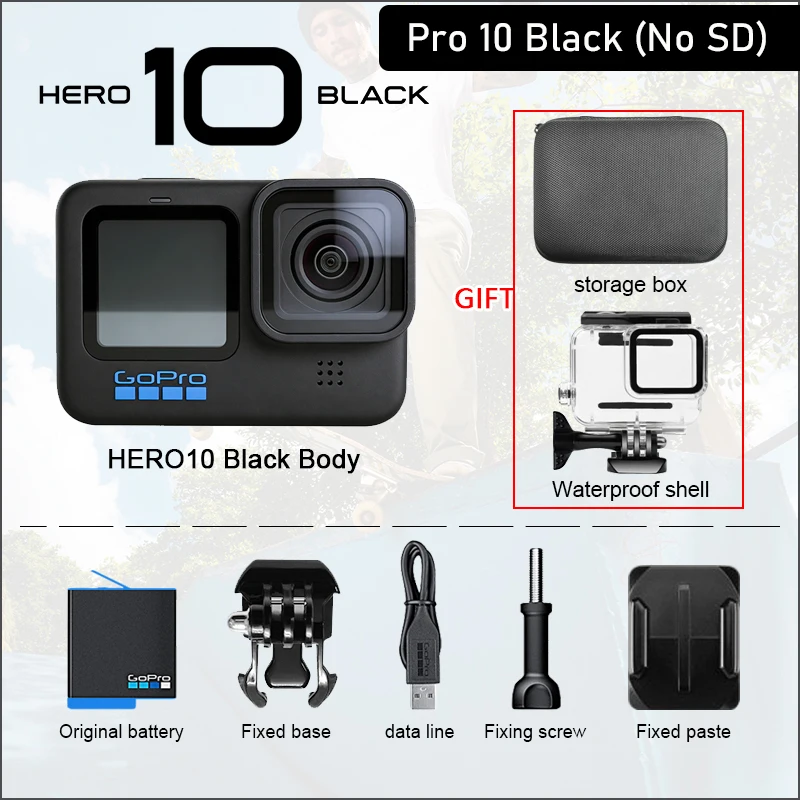 GoPro HERO10 Black 5.3K Action Camera 23MP