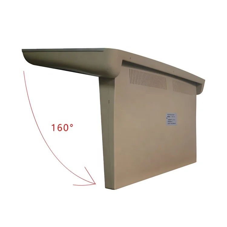 Factory Sale 24 Inch Android Flip Down Ceiling TV Screen DC12V Motorized Foldable Overhead USB//AV Smart Car Roof for RV view 4