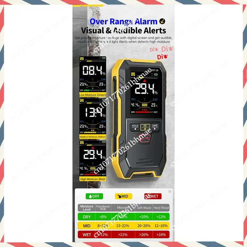 

-A21Z цифровой индуктивный измеритель влажности древесины, гигрометр 0,1% бесконтактный детектор влажности древесины, настенный детектор, тестер температуры влажности