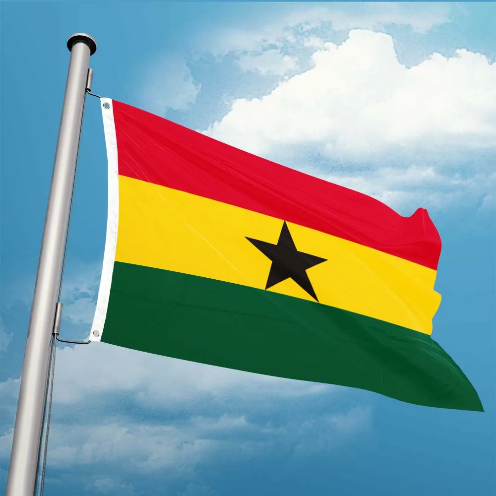 Флаг Ганы нации 3 х 5 футов полиэстер деревенский баннер Flying150*90 см на заказ по всему миру по всему миру на открытом воздухе Флаг Ганы нации 3 х 5 футов полиэстер деревенский баннер Flying150*90 см на заказ по всему миру по всему миру на открытом воздухе