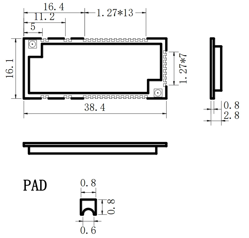 Módulo Heltec Wireless Shell (V3)