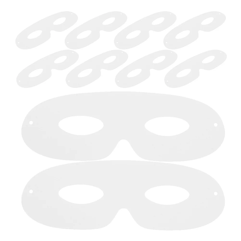 40 قطعة من أقنعة العين الورقية البيضاء الفارغة غير المطلية خفيفة الوزن DIY أقنعة تنكرية للحفلات اليدوية لطلاء اليد