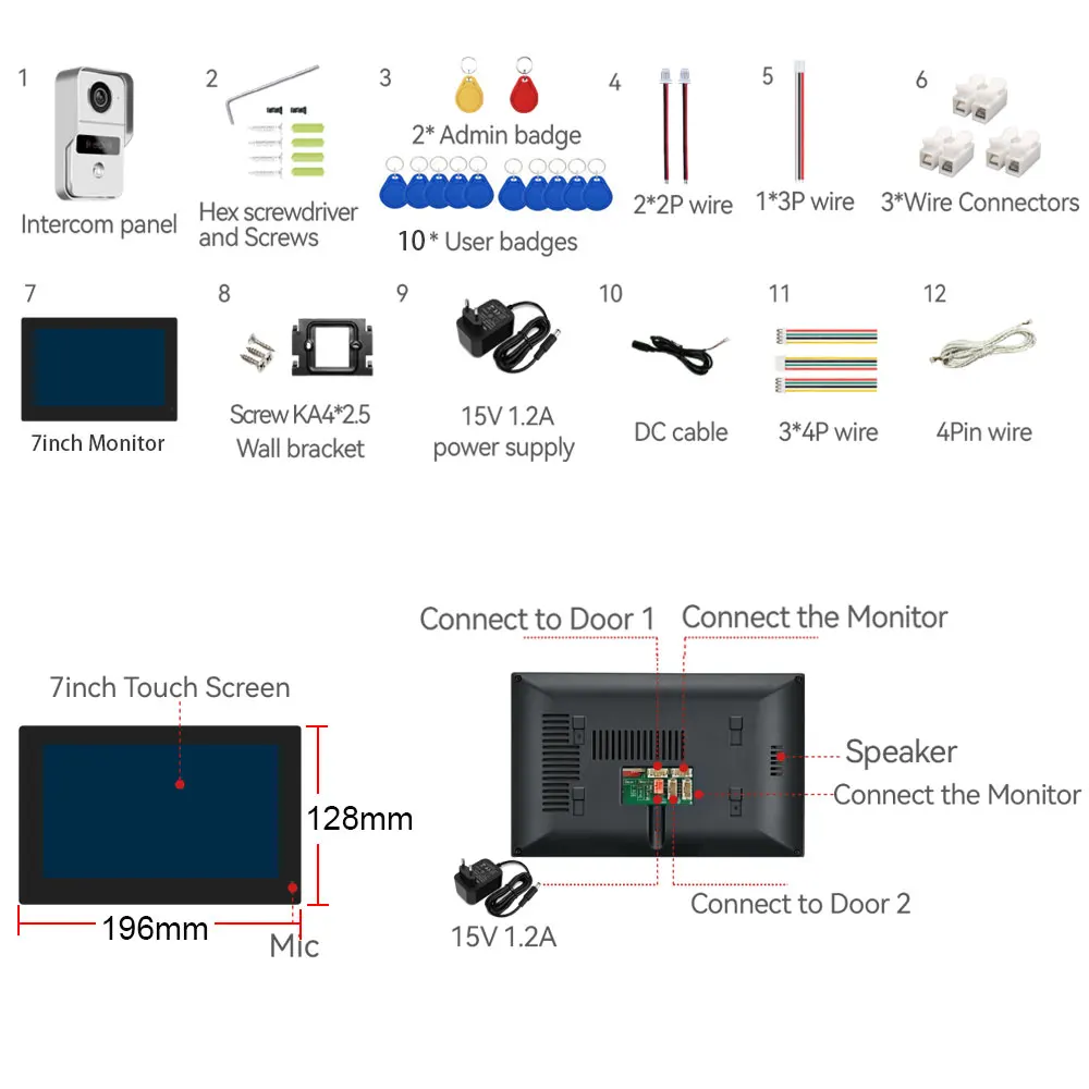 Рисунок 4 - HD 7-дюймовый ЖК-монитор WiFi Tuya