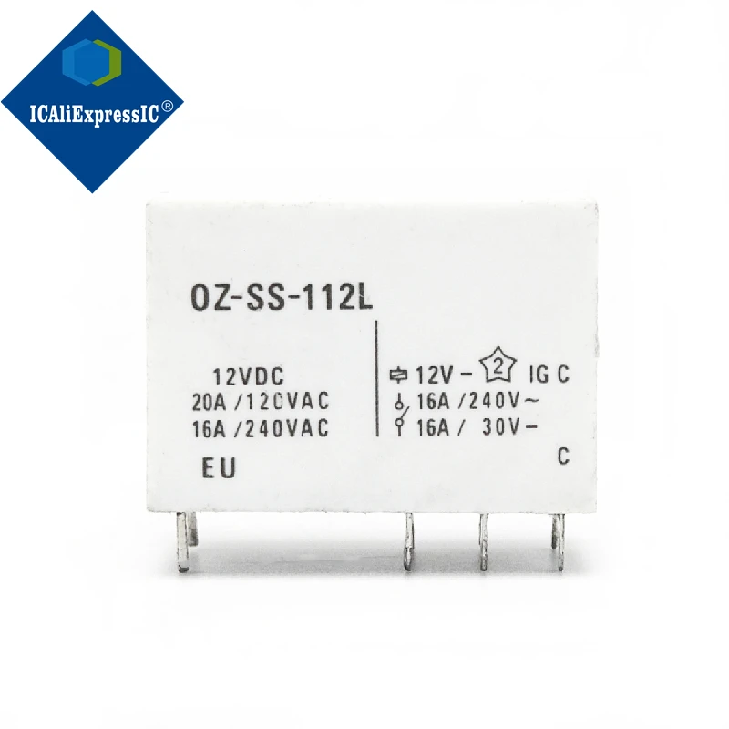 1piece OZ-SS-112L 16A A set of conversion OZ-SH-112L1 relay 12VDC