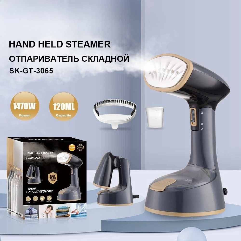 Compact Portable Steam Ironer, Home Handheld Garment Steamer, High Power Wrinkle Remover For Clothes