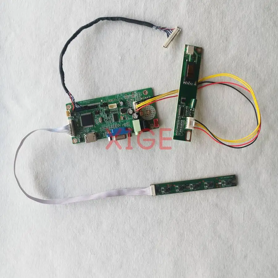 LCD Monitor Controller Drive Board Fit B141XG08 B141XG09 B141XG05 B141XG13 1024x768 LVDS 30-Pin HDMI+VGA 1-CCFL 1024*768 DIY Kit