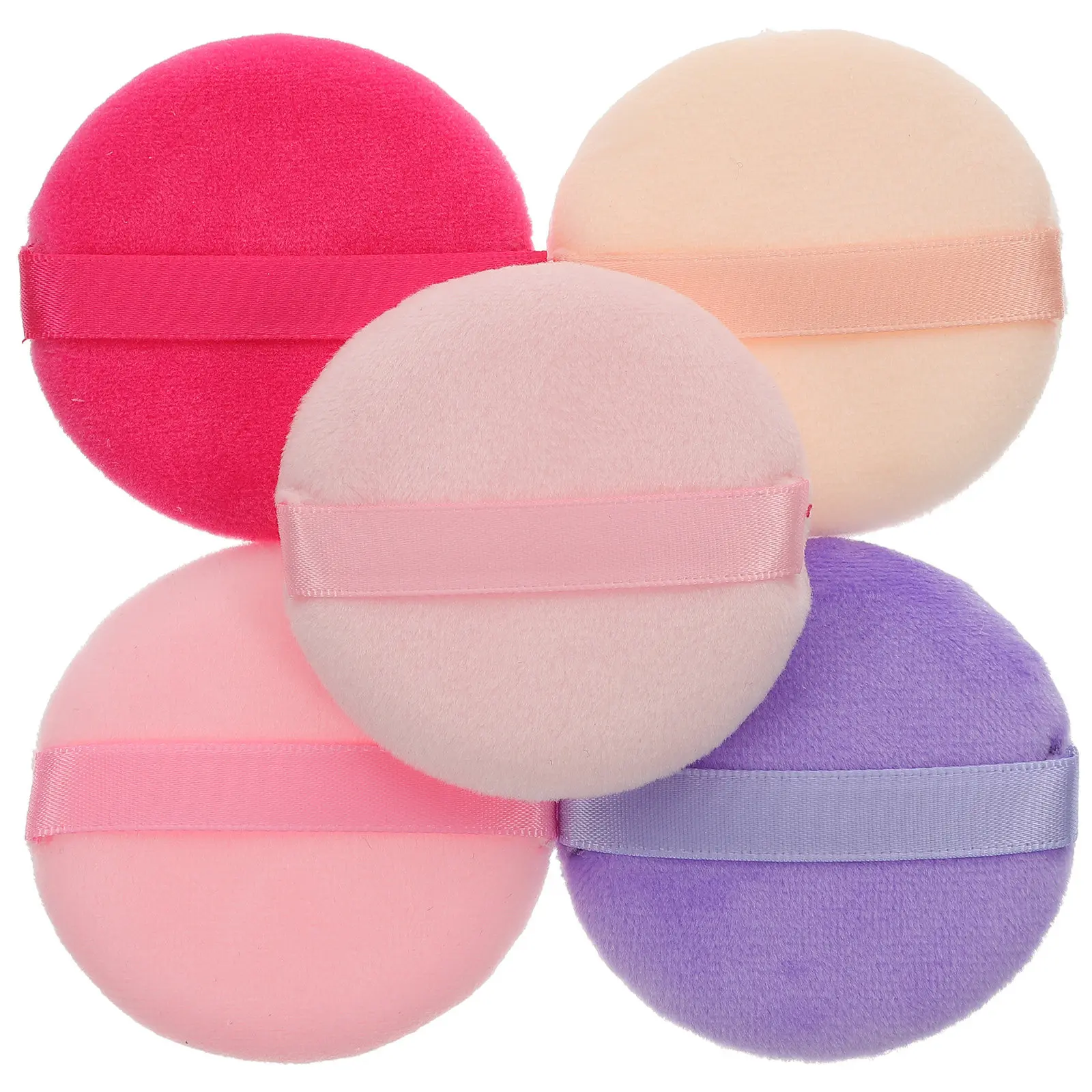 Powder Puff Set – 2pcs Soft Flocking Makeup Pads for Foundation Setting & Blending