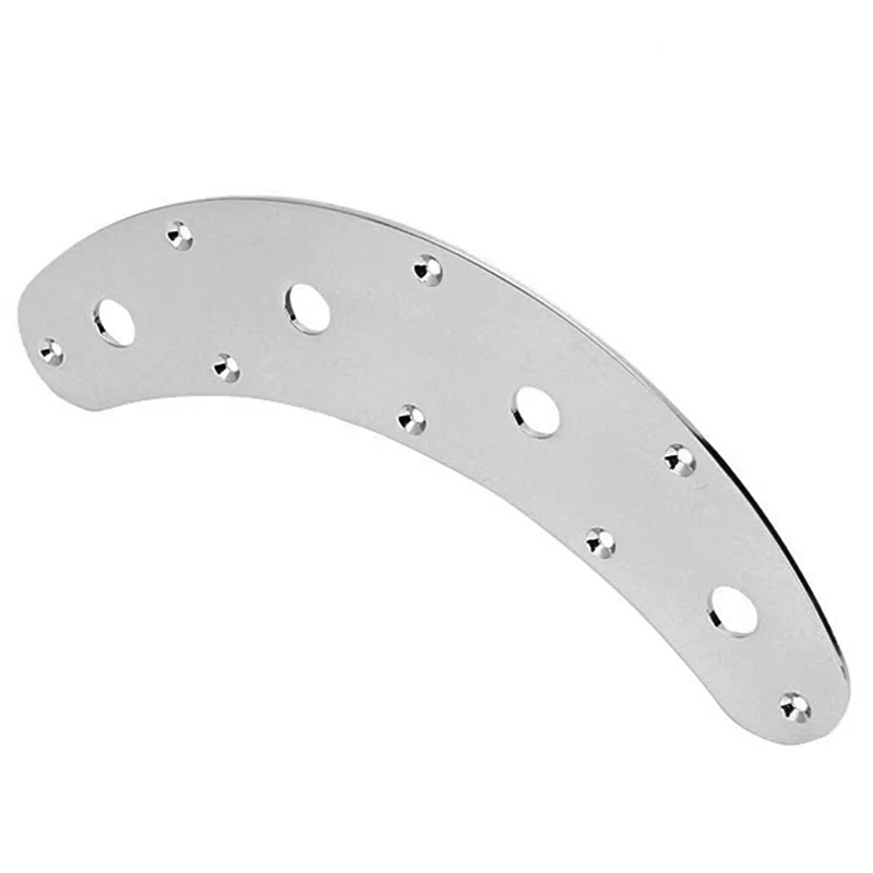 ABME Guitar Switch Control Plate Curved 8 Hole 3 Pot Stingray Musicman Jazz Bass Parts view 3