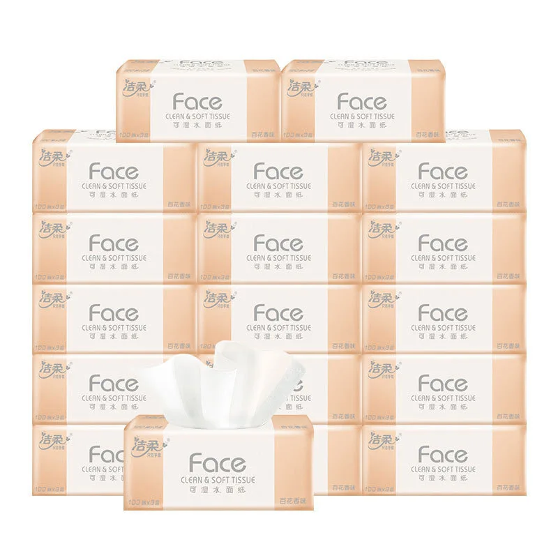 100 Draws On 3 Layers Of Paper; 12 Packs Of Affordable Household Face Paper; Large Sized Sanitary Napkins; Napkin Puff;