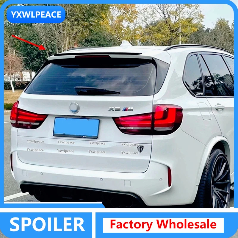 

MP Style ABS Glossy Black /Carbon Fiber Look Rear Roof Trunk Spoiler Car Accessories For BMW X5 F15 2014 2015 2016 2017 2018