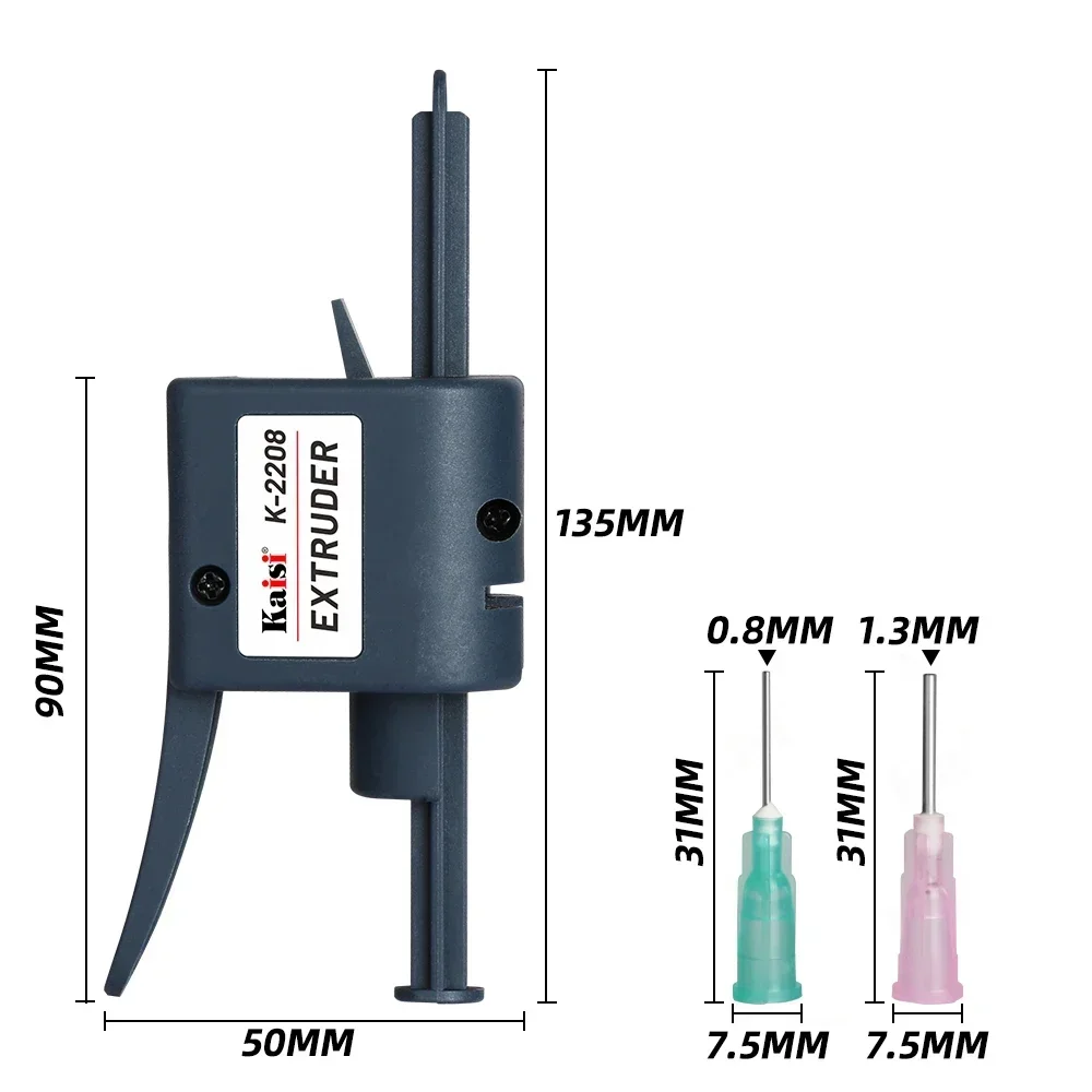 Kaisi K-2208 Solder Paste Extruder Booster Universal Manual Extruder for Welding Green Oil Booster Discharge Putter Tools