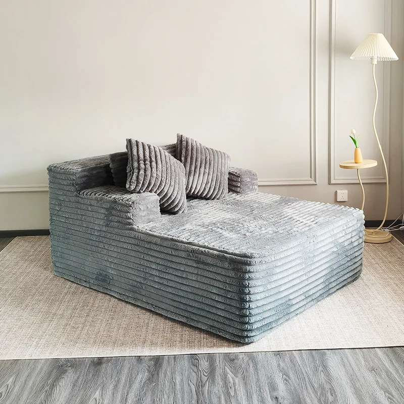 #Modern Modular Sectional Vacuum-sealed Sofa Bed High-density Foam Filling Removable Machine-washable Fabric Cover Living Room